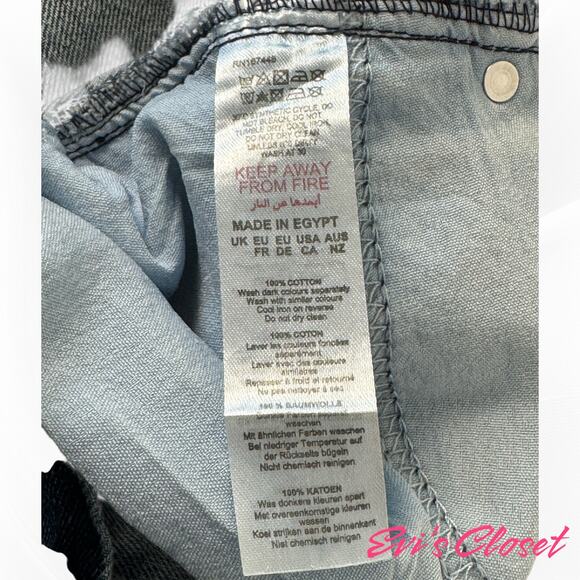 Boohoo Man Wide-Leg Jeans Blue Light Wash Vintage Style S 30 - Picture 6 of 8